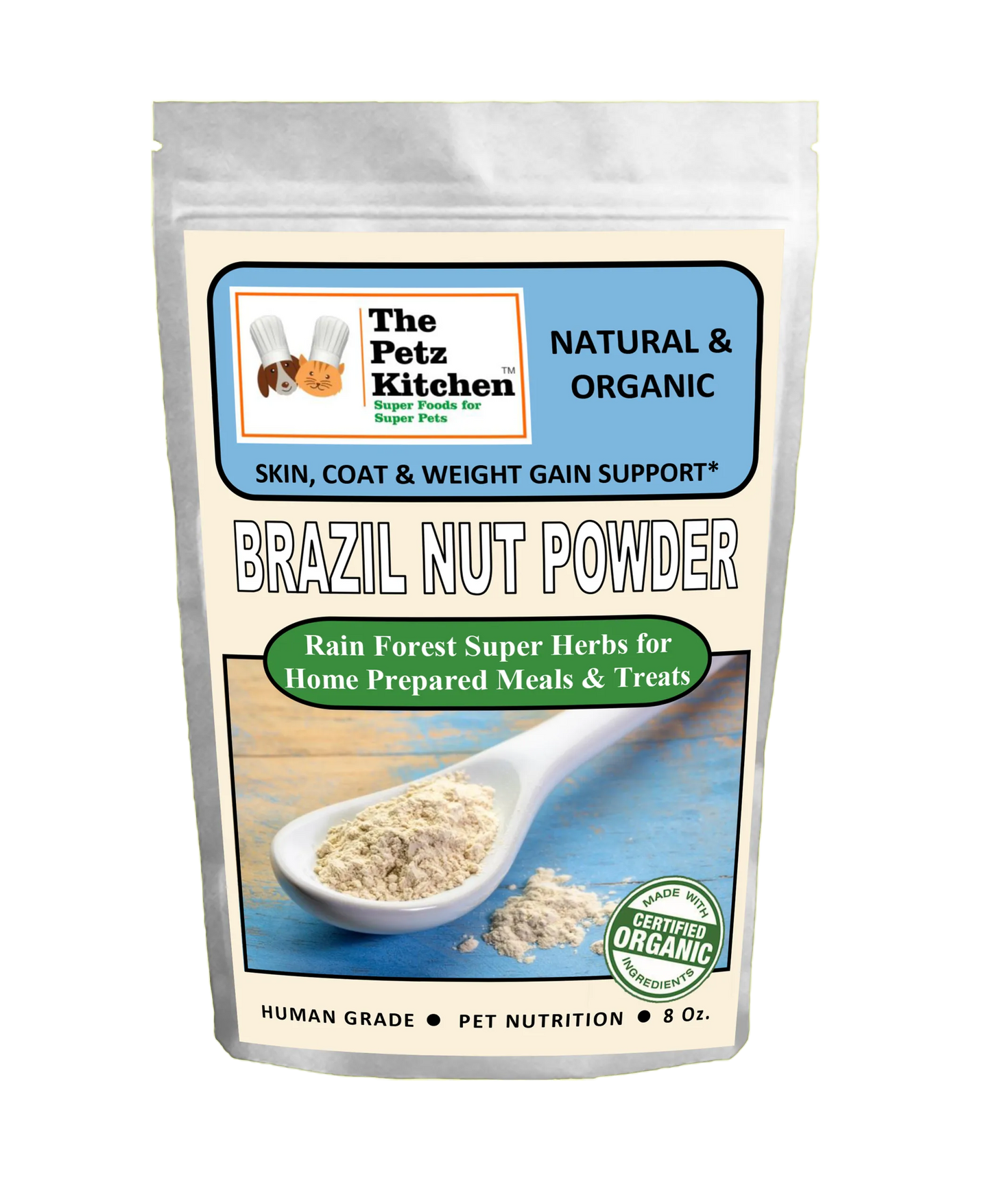 Brazil Nut - Skin, Coat & Weight Gain Support* The Petz Kitchen Dog & Cat Holistic Super Foods*