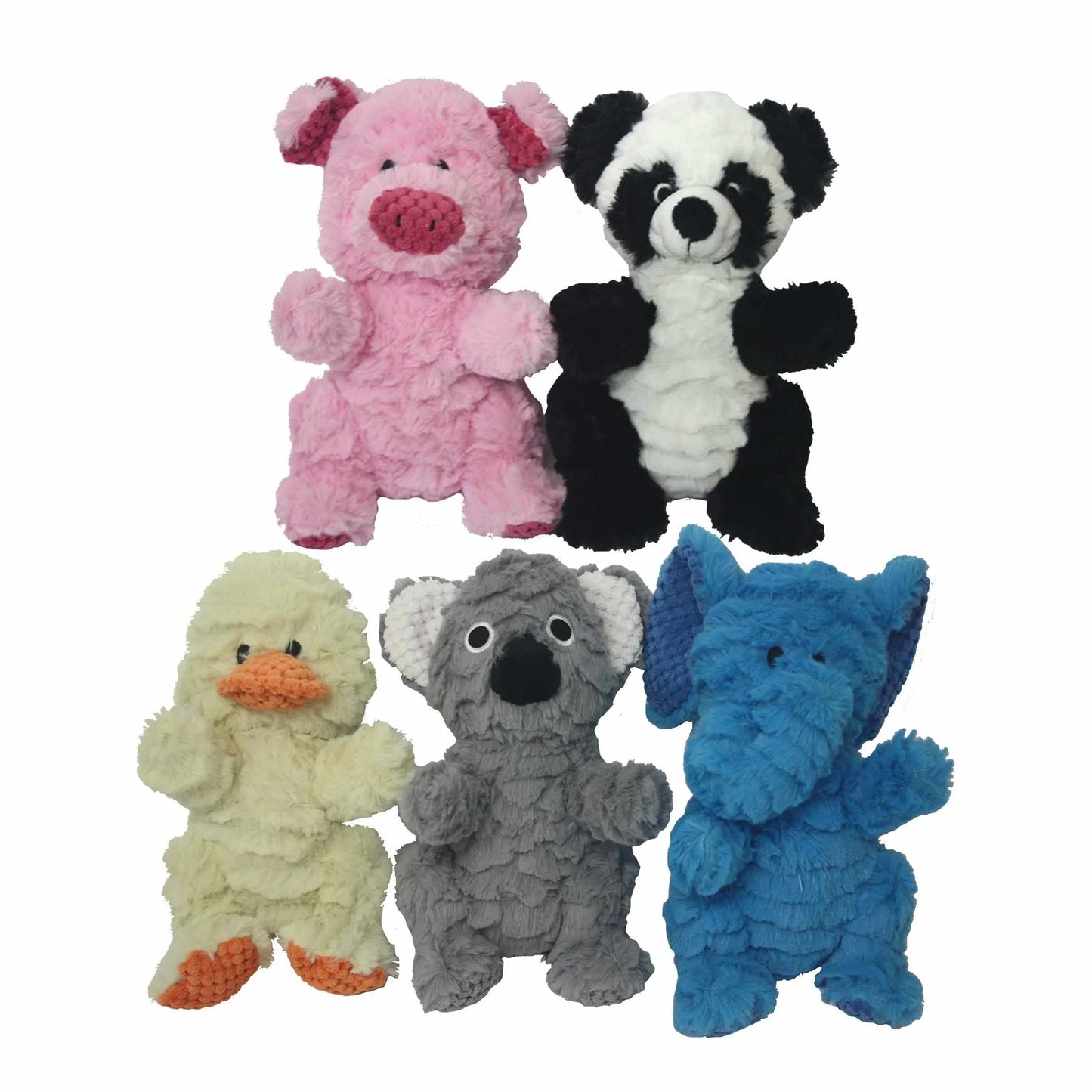 Multipet Wrinkleez Plush Dog Toy Assorted Animals 9"